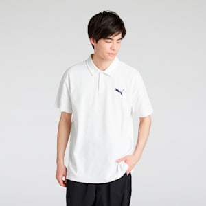 メンズ ESS MX キャット EMB ピケ 半袖 ポロシャツ, PUMA White, extralarge-JPN