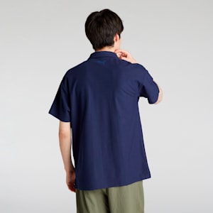 メンズ ESS MX キャット EMB ピケ 半袖 ポロシャツ, PUMA Navy, extralarge-JPN