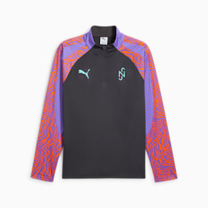 PUMA x NEYMAR Creativity Men's Quarter-Zip Soccer Top, Dark Coal-Soft Violet, extralarge