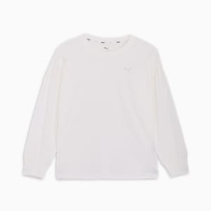 ウィメンズ ESS MX キャット ロゴ リラックス 長袖 Tシャツ, PUMA White, extralarge-JPN