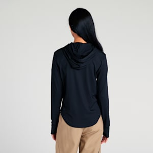 ウィメンズ サマー リブ フルジップ フーディ, PUMA Black, extralarge-JPN