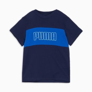 ボーイズ プーマ スポーツ ミックスクロス 半袖 Tシャツ B 120-160cm, PUMA Navy, extralarge-JPN