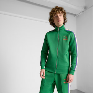 T7 Bright Lights NYC Flagship Men's Track Jacket, Archive Green, extralarge