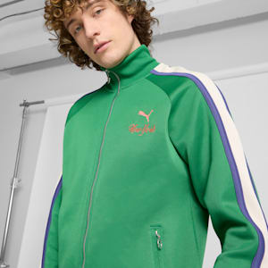 T7 Bright Lights NYC Flagship Men's Track Jacket, Archive Green, extralarge