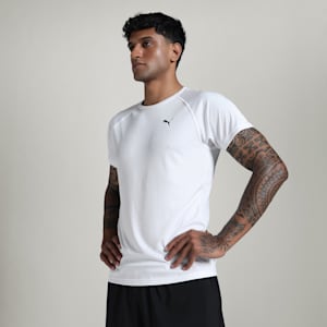 Men's Essential Raglan Training Tee, PUMA White, extralarge-IND