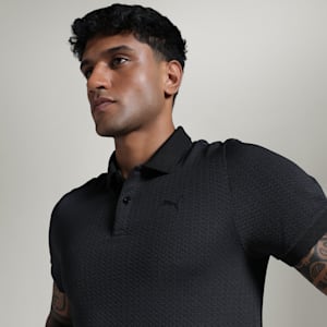 Men's M TAD TECH Seamless Training Polo, PUMA Black, extralarge-IND