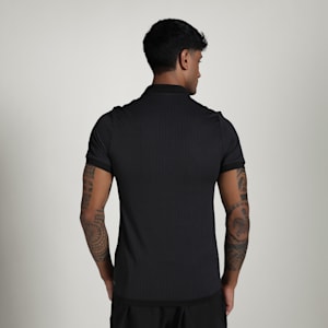 Men's M TAD TECH Seamless Training Polo, PUMA Black, extralarge-IND