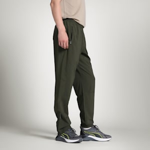 Men's M RUN Tapered Breathable Running Pants, Dark Olive, extralarge-IND