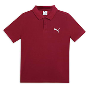 Youth Logo Polo, Dark Crimson, extralarge-IND