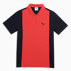 Youth Colorblock Polo, New Navy, extralarge-IND