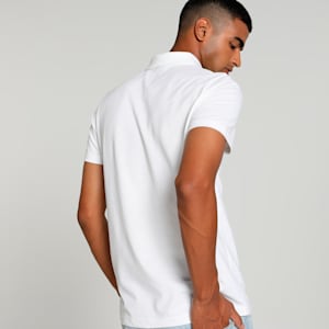 Men's Slim Fit Polo T-shirt, PUMA White, extralarge-IND