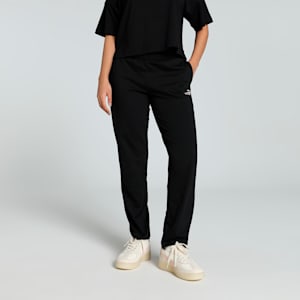 Logo Graphic Women's Pants, PUMA Black, extralarge-IND