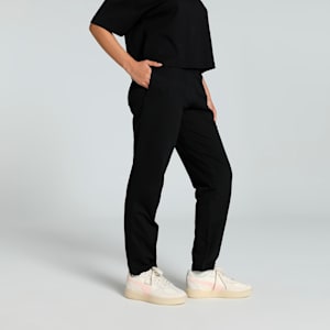 Logo Graphic Women's Pants, PUMA Black, extralarge-IND