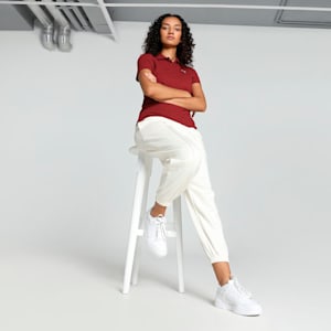 Women's Polo T-shirt, Intense Red, extralarge-IND
