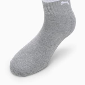 Heritage Unisex Crew Socks Pack of 3, PUMA White-Medium Gray Heather-PUMA Black, extralarge-IND