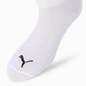 Unisex Quarter Plain Socks Pack of 6, PUMA White, extralarge-IND