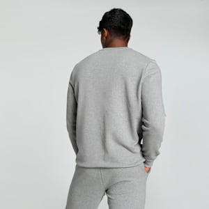Big Logo Men's Crew-Neck Sweatshirt, Medium Gray Heather, extralarge-IND