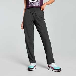 Women's Knitted Sweatpants, Dark Gray Heather-CAT, extralarge-IND
