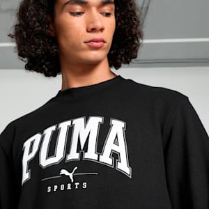 SQUAD Men's Crew-Neck Sweatshirt, PUMA Black, extralarge-IND