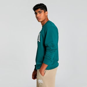 SQUAD Men's Crew-Neck Sweatshirt, Cold Green, extralarge-IND