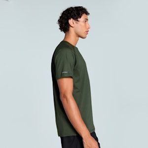 RUN CLOUDSPUN Men's Running Tee, Dark Olive-Puma Black, extralarge-IND