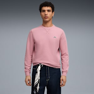 Wardrobe Essentials Suede Crew Men, Poised Pink, extralarge