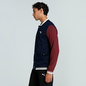 Men's Colorblock Bomber Jacket, PUMA Navy, extralarge-IND