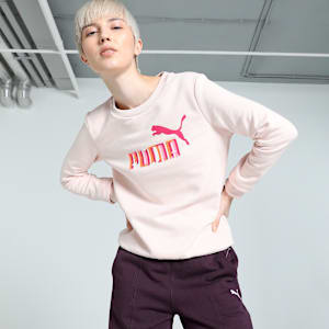 Women's Graphics Crew-Neck Sweatshirt, Island Pink, extralarge-IND