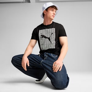 メンズ グラフィックス プーマ ウォーディング 半袖 Tシャツ, PUMA Black, extralarge-JPN