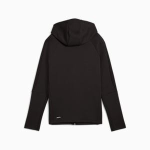 ウィメンズ エヴォストライプ フルジップ フーディDK, PUMA Black, extralarge-JPN