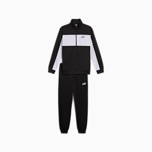 メンズ プーマ ポリ カラーブロック スーツ 上下セット, PUMA Black, extralarge-JPN