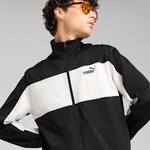 メンズ プーマ ポリ カラーブロック スーツ 上下セット, PUMA Black, extralarge-JPN