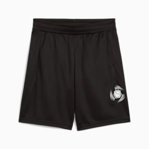ボーイズ アクティブ スポーツ グラフィック ポリエステル ショーツ 120-160cm, PUMA Black, extralarge-JPN