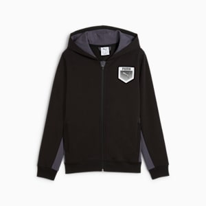 ボーイズ アクティブ スポーツ グラフィック フーディ 120-160cm, PUMA Black, extralarge-JPN