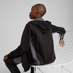 ボーイズ アクティブ スポーツ グラフィック フーディ 120-160cm, PUMA Black, extralarge-JPN