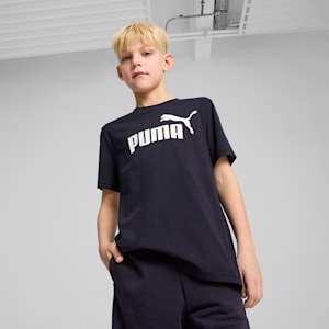 ボーイズ ESS NO. 1 ロゴ 半袖 Tシャツ B 120-160cm, New Navy, extralarge-JPN
