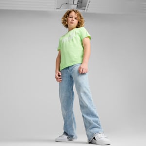 ボーイズ ESS NO. 1 ロゴ 半袖 Tシャツ B 120-160cm, Spring Fern, extralarge-JPN