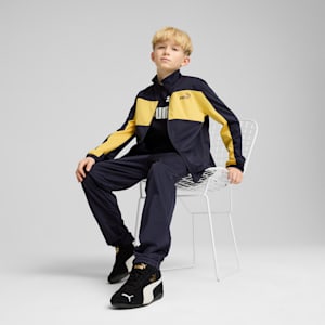ボーイズ プーマ ポリ カラーブロック スーツ B 上下セット 120-160cm, New Navy, extralarge-JPN
