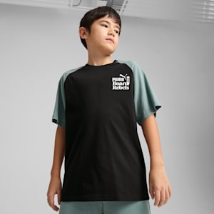 ボーイズ ミッド90S グラフィック 半袖 Tシャツ II B 120-160cm, PUMA Black, extralarge-JPN