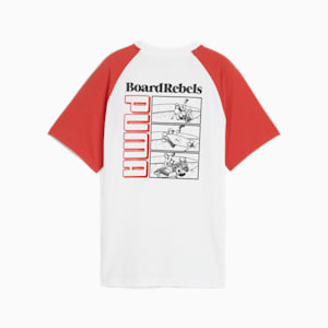 ボーイズ ミッド90S グラフィック 半袖 Tシャツ II B 120-160cm, PUMA White-Red Fire, extralarge-JPN