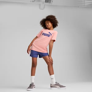 ガールズ ESS NO. 1 ロゴ 半袖 Tシャツ & ショーツ セット 120-160cm, Pink Fruit, extralarge-JPN