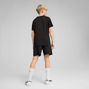 ボーイズ TAD ESS ポリ AOP Tシャツ & ショーツ 上下セット 120-160cm, PUMA Black, extralarge-JPN