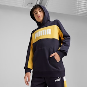 ボーイズ ESS ブロック フーディ TR B 120-160cm, New Navy, extralarge-JPN
