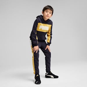ボーイズ ESS ブロック フーディ TR B 120-160cm, New Navy, extralarge-JPN