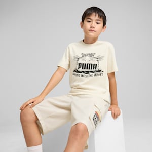 ボーイズ ミッド90S グラフィック 半袖 Tシャツ III B 120-160cm, Alpine Snow, extralarge-JPN