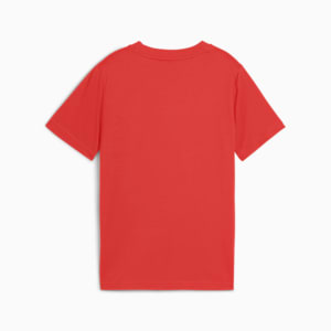 ボーイズ ESS ロゴ ラブ 半袖 Tシャツ B 120-160cm, Red Fire, extralarge-JPN