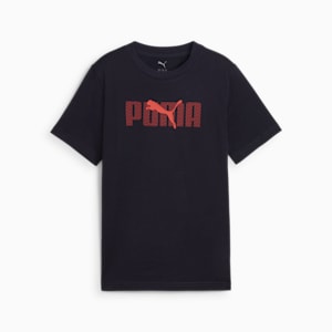 ボーイズ ESS ロゴ ラブ 半袖 Tシャツ B 120-160cm, New Navy, extralarge-JPN