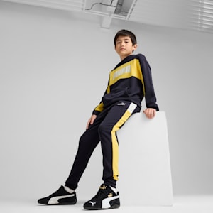 ボーイズ ESS ブロック スウェットパンツ TR B 120-160cm, New Navy, extralarge-JPN