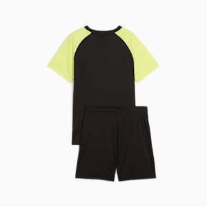 ボーイズ ESS NO. 1 ロゴ ポリ 半袖 Tシャツ & ショーツ 120-160cm, PUMA Black, extralarge-JPN