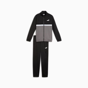 ボーイズ ポリ カラーブロック スーツ B 上下セット 120-160cm, PUMA Black, extralarge-JPN